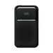 Brunswick PD 22.5W Retractable Cable Power Bank - 10000 mAh (Stock) - A black power bank with a textured surface and digital display showing battery percentage. It features a branding logo.