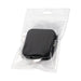 Avola Retractable Fast Charge Cable and Stand - A black retractable fast charge cable and stand in a clear plastic packaging.