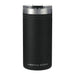 Arctic Zone Titan Thermal HP Slim Cooler 350ml - A drink bottle in matte black with a stainless steel lid, featuring a logo on the front.