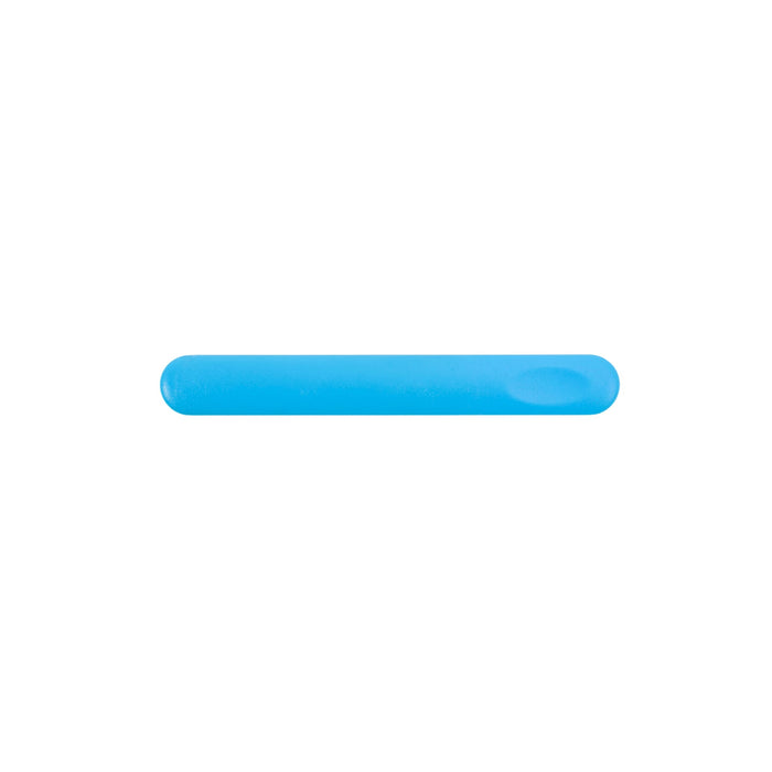 PS Nail File - A blue nail file with a smooth surface and rounded edges, featuring a logo.