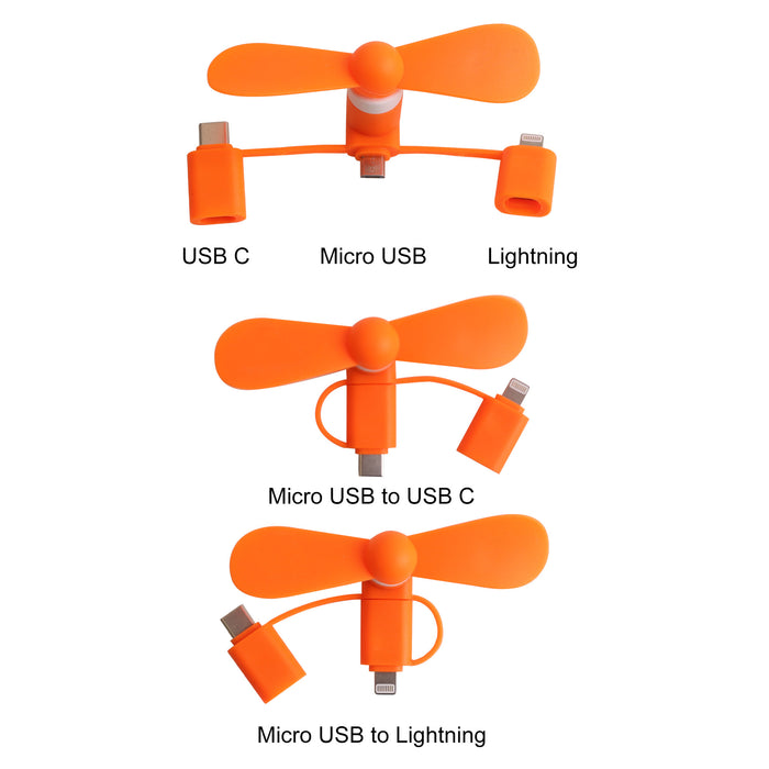 3 in 1 Smart Phone Fan - Custom Promotional Product