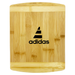 Tiga Bamboo Cutting Board - A bamboo cutting board featuring a sleek design with a logo. The board has a natural finish with a smooth surface.