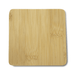 Square Bamboo Coaster - A square bamboo coaster in light brown, featuring a smooth, natural wood grain texture.