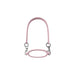 Silicone Cup Carry Strap - A drink bottle strap in soft pink silicone with metallic clips on each end, featuring a textured handle design.