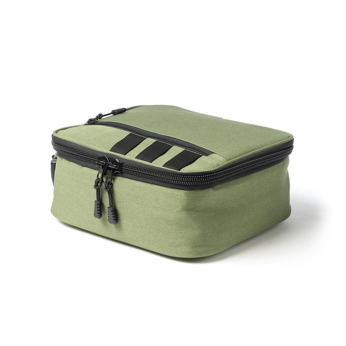 Super Duty 6 - In Pack Cooler - A green pack cooler with a zippered closure and black details, featuring a sturdy rectangular design.