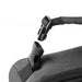 Super Duty 6 - In Pack Cooler - A close-up of a black cooler bag featuring a buckle strap and zipper. The bag has a sleek, modern design.
