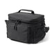 Super Duty 12 - Lunch Cooler - A black lunch cooler with a main compartment, zippered pockets, and side mesh storage. It features a sturdy handle.