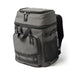 Super Duty 30 - Backpack Cooler - A grey backpack cooler featuring multiple zippered compartments, a mesh side pocket, and adjustable straps.