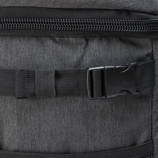 Super Duty 30 - Backpack Cooler - A dark grey backpack cooler featuring a zipper closure and buckle strap for secure fastening.