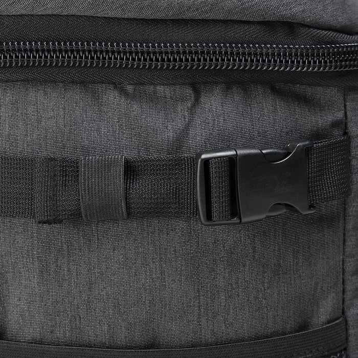 Super Duty 30 - Backpack Cooler - A dark grey backpack cooler featuring a zipper closure and buckle strap for secure fastening.