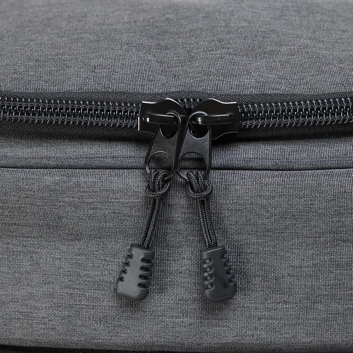 Super Duty 30 - Backpack Cooler - A grey backpack cooler featuring a double zip closure and black zipper pulls. It includes a logo.