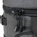 Super Duty 30 - Backpack Cooler - A grey backpack cooler featuring dual black zippers with textured pull tabs for easy access.