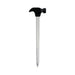 Hammer Shape Ballpoint Pen - A hammer-shaped ballpoint pen featuring a black top and a silver barrel. It has a logo on the surface.