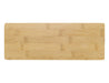 Picnic Cheese Set - A rectangular bamboo cheese board with a smooth surface and natural finish. Contains a branding logo.