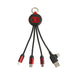 Round Shaped Light Up Multi Charging Cable - Custom Promotional Product