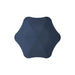 BLUNT Metro Umbrella - A navy BLUNT Metro Umbrella with a unique octagonal shape and a central button, featuring a logo.