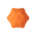 BLUNT Metro Umbrella - An orange BLUNT Metro Umbrella with a unique octagonal shape and central button for opening and closing.