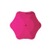 BLUNT Metro Umbrella - A pink BLUNT Metro Umbrella with a unique shape and a central button for opening and closing.