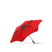 BLUNT Metro Umbrella - A red BLUNT Metro Umbrella with a sleek design and a black handle, featuring a logo on the fabric.