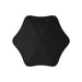 BLUNT Classic Umbrella - A black BLUNT Classic Umbrella with a unique star shape and a central button for opening and closing.