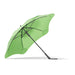 BLUNT Classic Umbrella - A green BLUNT Classic Umbrella with a unique shape and sturdy black frame, featuring a logo.