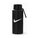The Sofia 1L Bottle - A drink bottle in black with a silver logo, featuring a secure lid and a carry strap.