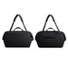 Bellroy Classic Duffel 45L - A black duffel bag with dual handles and an adjustable shoulder strap, featuring a logo on the side.