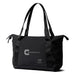 Bellroy Classic Tote - A black tote bag with dual handles, featuring a logo on the front and a zippered closure.