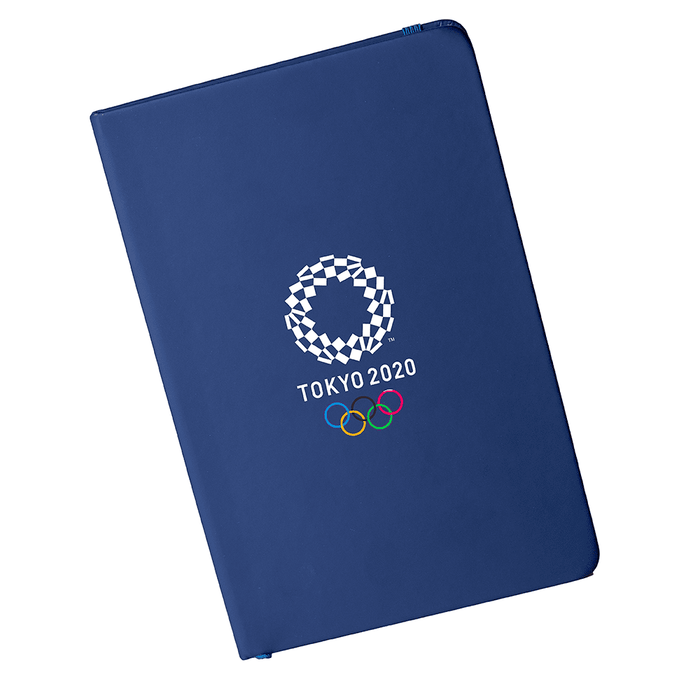 Space A5 Notebook - A navy A5 notebook featuring Olympic branding on the cover.