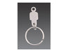 Housekeeper Keyring - A silver keyring featuring a figure-shaped attachment, designed as a housekeeper keyring. It has a single metal ring.