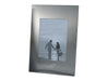Milan Photo Frame, Single - A sleek silver photo frame featuring a portrait orientation, designed to hold a single photo.