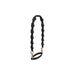 Silicone Flower Tumbler Strap - A drink bottle strap in black silicone with flower details and gold clips. Suitable for carrying tumblers easily.
