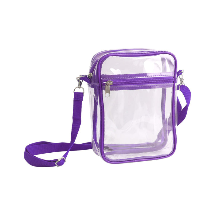 Clear Tote Bag with Zipper Closure Crossbody - Custom Promotional Product