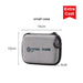 10000mAh Magnetic Wireless  Power Bank with Phone Stand - A small grey case with a zip closure and a loop, featuring a logo on the front. Dimensions are 14cm x 10cm x 4cm.