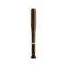 Commercial Baseball Bat Shape Pen - A brown baseball bat-shaped pen with a gold band near the base and a logo on its surface.