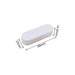 Foldable Nail File Block - A foldable nail file block in white with green, pink, and yellow layers, measuring 68mm by 23mm by 14.5mm.