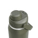 CamelBak - Thrive Chug VSS 1.0L - A drink bottle in olive green with a black lid, featuring a logo and a screw-top opening mechanism.