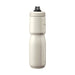 CamelBak - Podium Insulated Steel 0.65L - A drink bottle in matte white with a black cap and a slim, ergonomic design. It features a logo on the side.