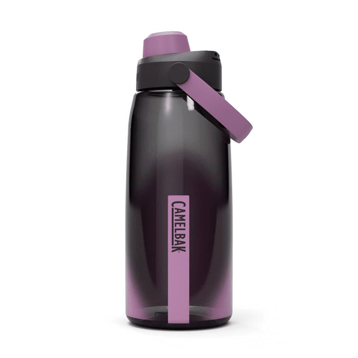 CamelBak - Thrive Chug 1.0L - A drink bottle in shades of purple, featuring a flip top and a carry handle, with a logo on the front.
