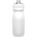 CamelBak - Podium 0.6L - Plain Colours - A drink bottle in plain white with a grey cap and a logo on the side.