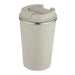 Carry Cup Newport Double Wall Vacuum Tumbler - 350ml - A drink bottle in a light grey colour with a stainless steel base and a secure lid. It features a logo.
