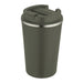 Carry Cup Newport Double Wall Vacuum Tumbler - 350ml - A drink bottle with a double wall vacuum design, featuring an olive green exterior and a stainless steel rim.