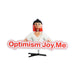 Custom Felt Spring Hair Clip - A custom felt hair clip featuring a character with red hair and the phrase "Optimism Joy Me" in bold text.