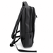 Tessa Soft PU Backpack - A black soft PU backpack with dual zippers and adjustable straps, featuring a sleek and modern design.
