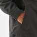 Men's Oxide Sherpa Lined Canvas Jacket - A men's oxford grey canvas jacket with a sherpa lining and side pocket detail. Features a branding tag.