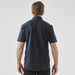 Men's Sonora Short Sleeve Knit Shirt - A Men's Sonora short sleeve knit shirt in navy, featuring a plain back design and a collar.