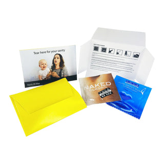 Condom and Lubricant Sleeve - Custom Promotional Product