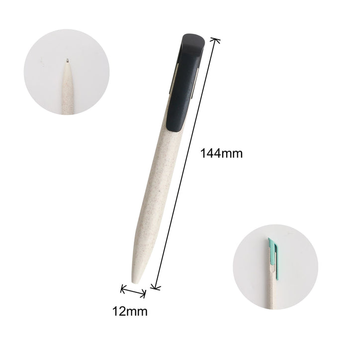 Wheat Straw Click Pen - Custom Promotional Product