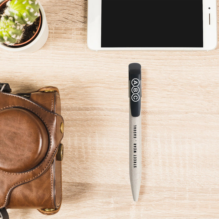 Wheat Straw Click Pen - Custom Promotional Product