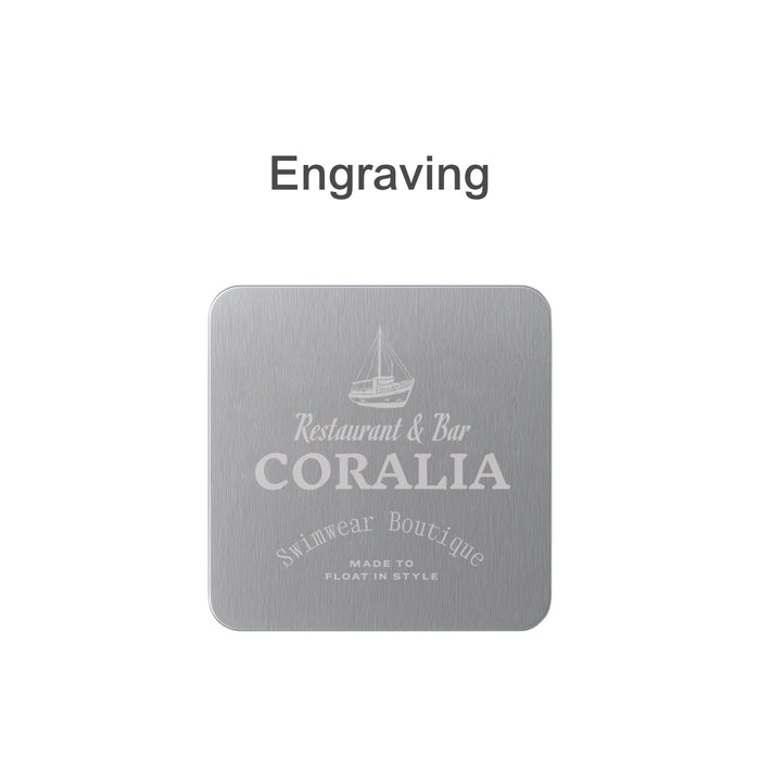 Square Metal Coaster - Custom Promotional Product